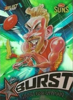 2022 Select AFL Footy Stars - Starburst Caricature - Shatter #SP34 Hugh Greenwood Front